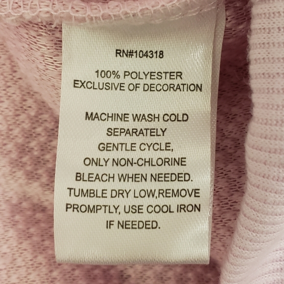 NWT Derek Heart Pink Fleece Teddy Pullover Sz Lg - Picture 2 of 6